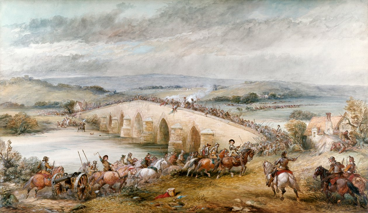 Slaget ved Preston og Walton, 17. august 1648, 1877 av Charles Cattermole