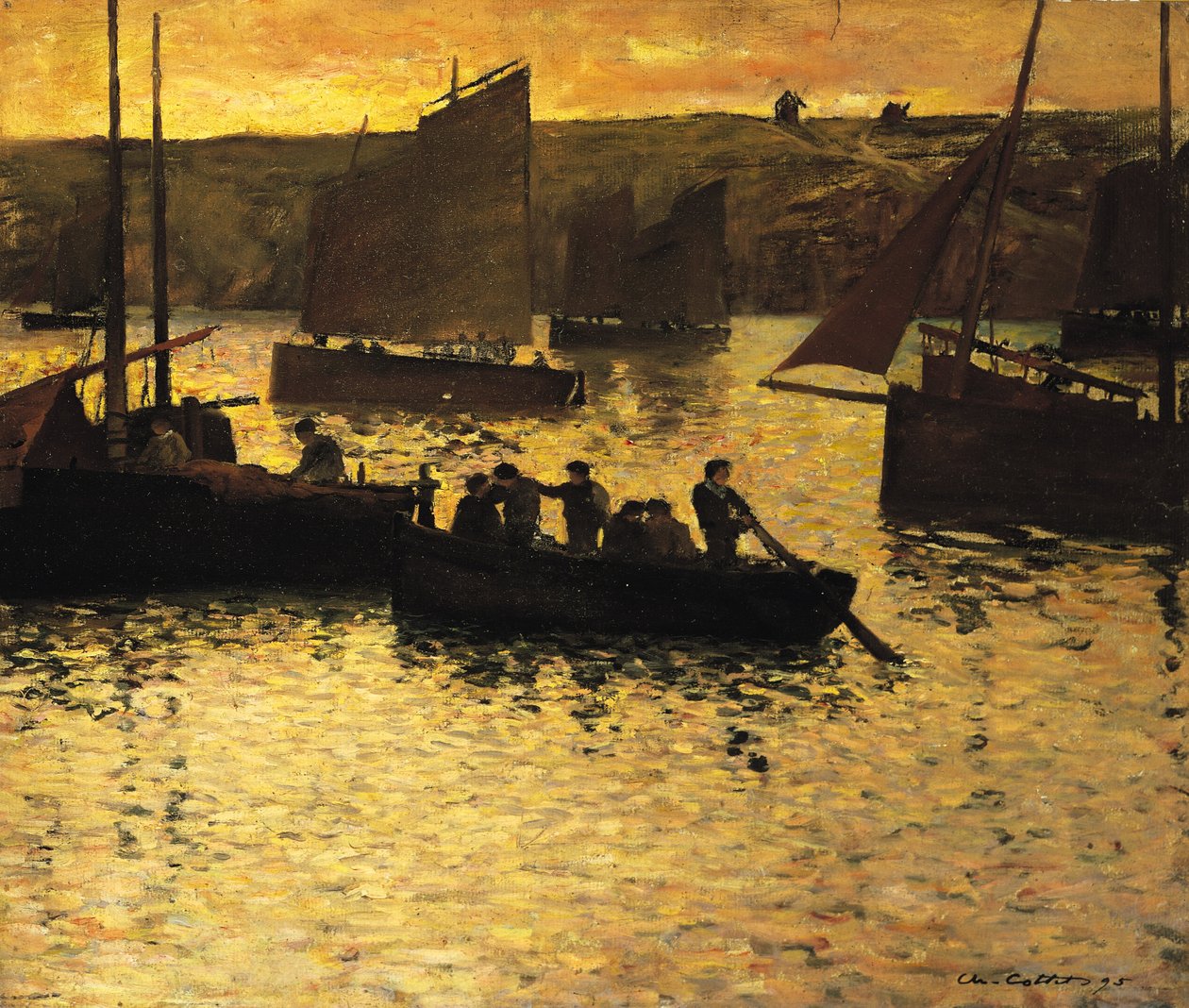 I havnen, 1895 av Charles Cottet
