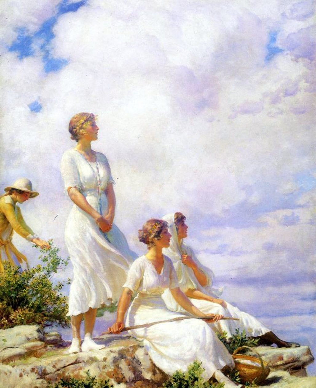 Sommerskyer, 1917 av Charles Courtney Curran