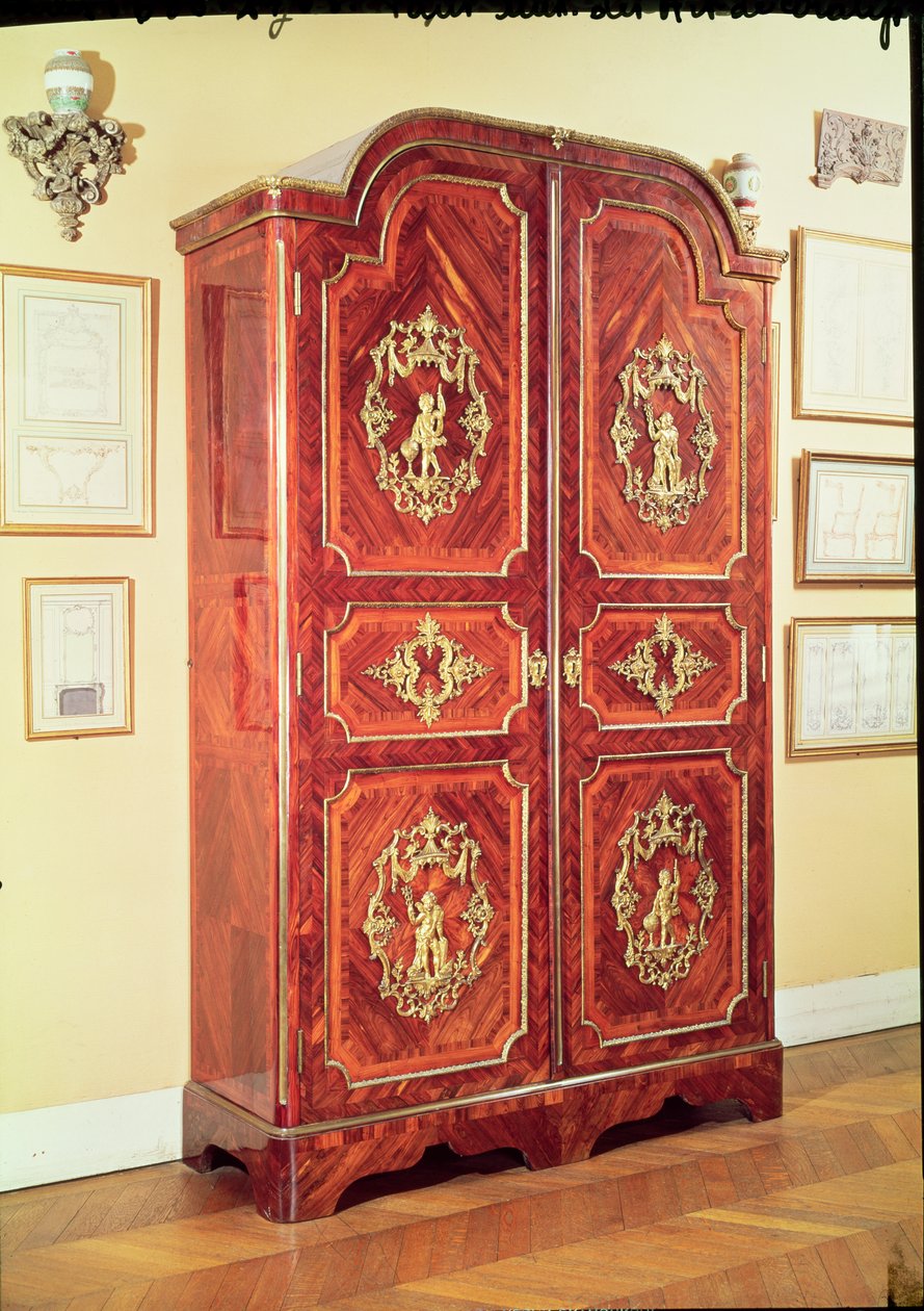Regency stil garderobe, 1725-30 (tre) av Charles Cressent