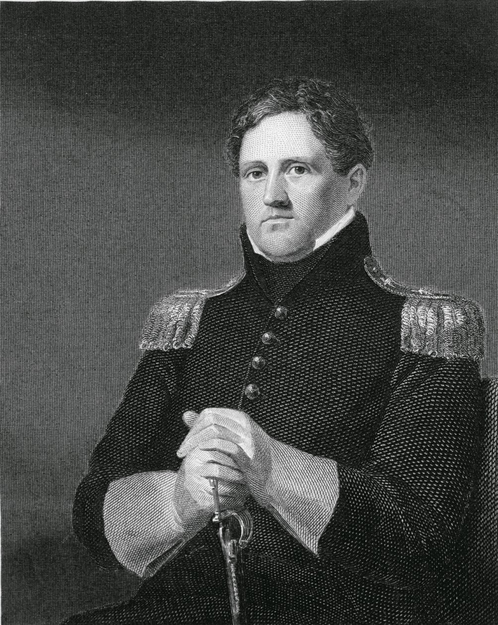Generalmajor Winfield Scott (1786-1866) gravert av William G. Armstrong (1823-90) av Charles Cromwell Ingham