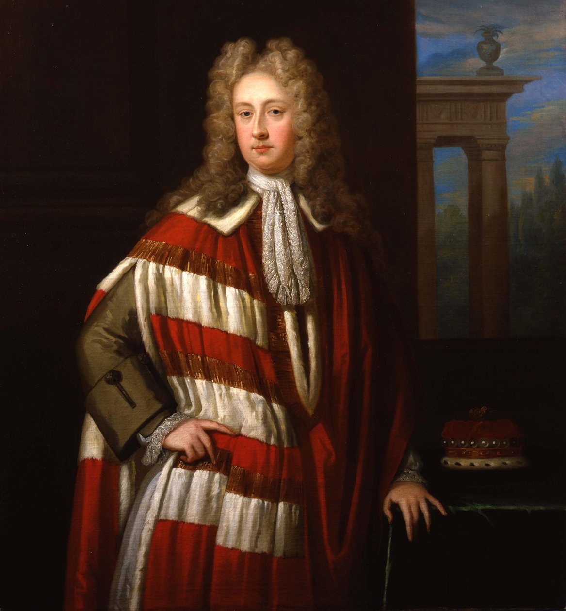 Portrett av Henry St John, 1st Viscount Bolingbroke (1678-1751) av Charles D