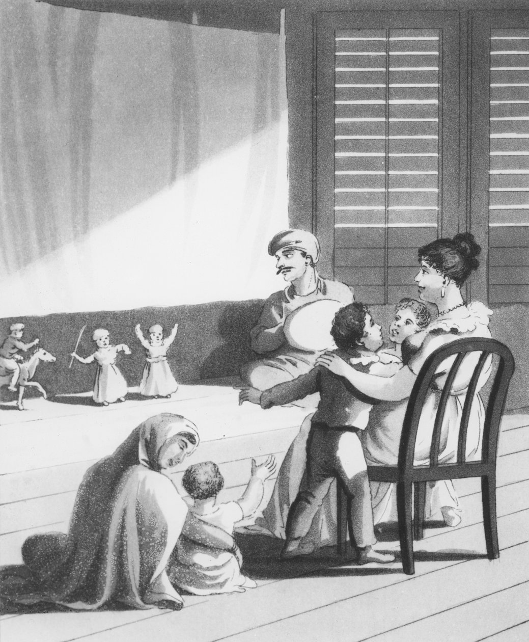 Kaut Pootlies, eller Puppets, utstilt av innfødte sjonglører for underholdning av europeiske barn, plate 18 fra 