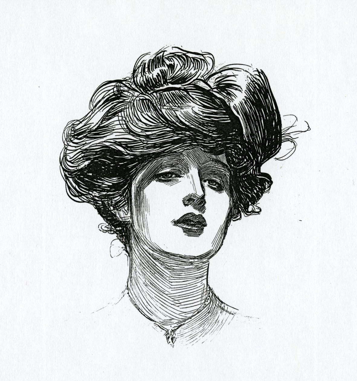 En Gibson-jente, ca. 1902 av Charles Dana Gibson