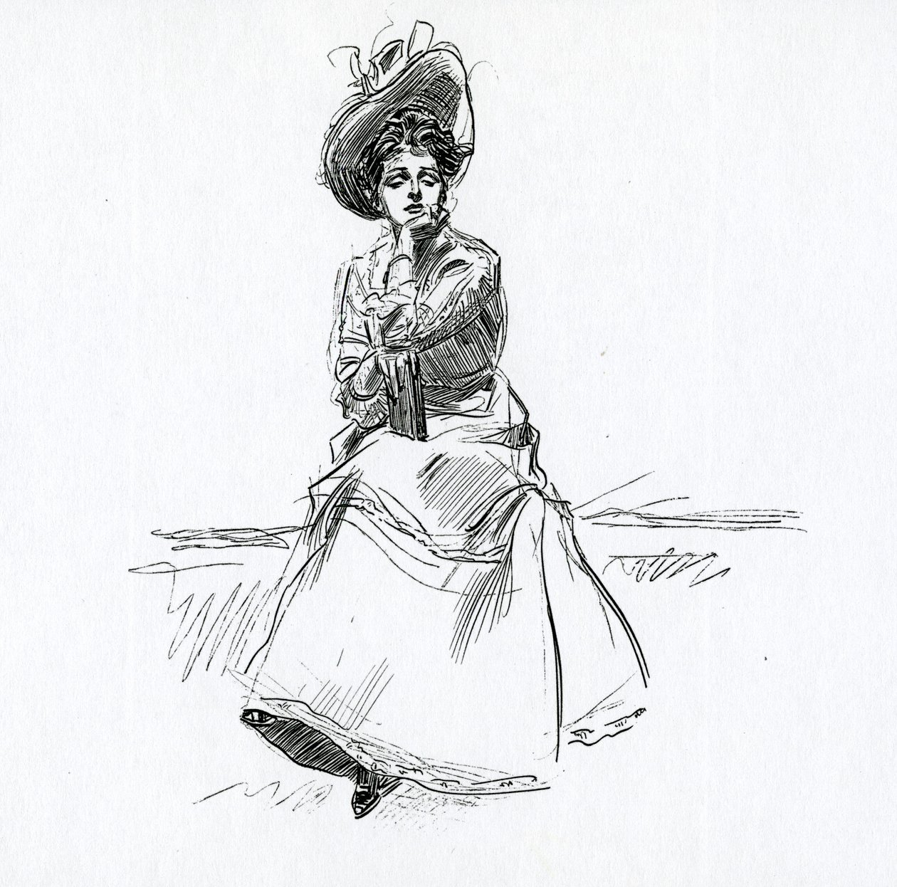 En Gibson-jente, ca. 1902 av Charles Dana Gibson