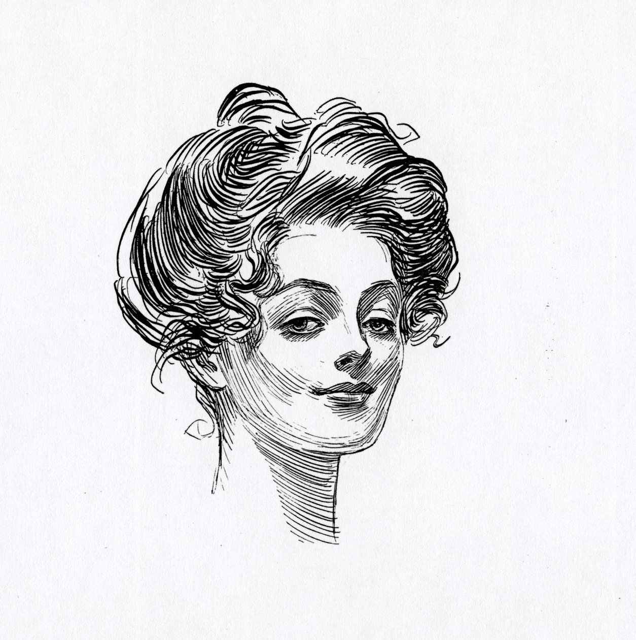 En Gibson-jente, ca. 1902 av Charles Dana Gibson