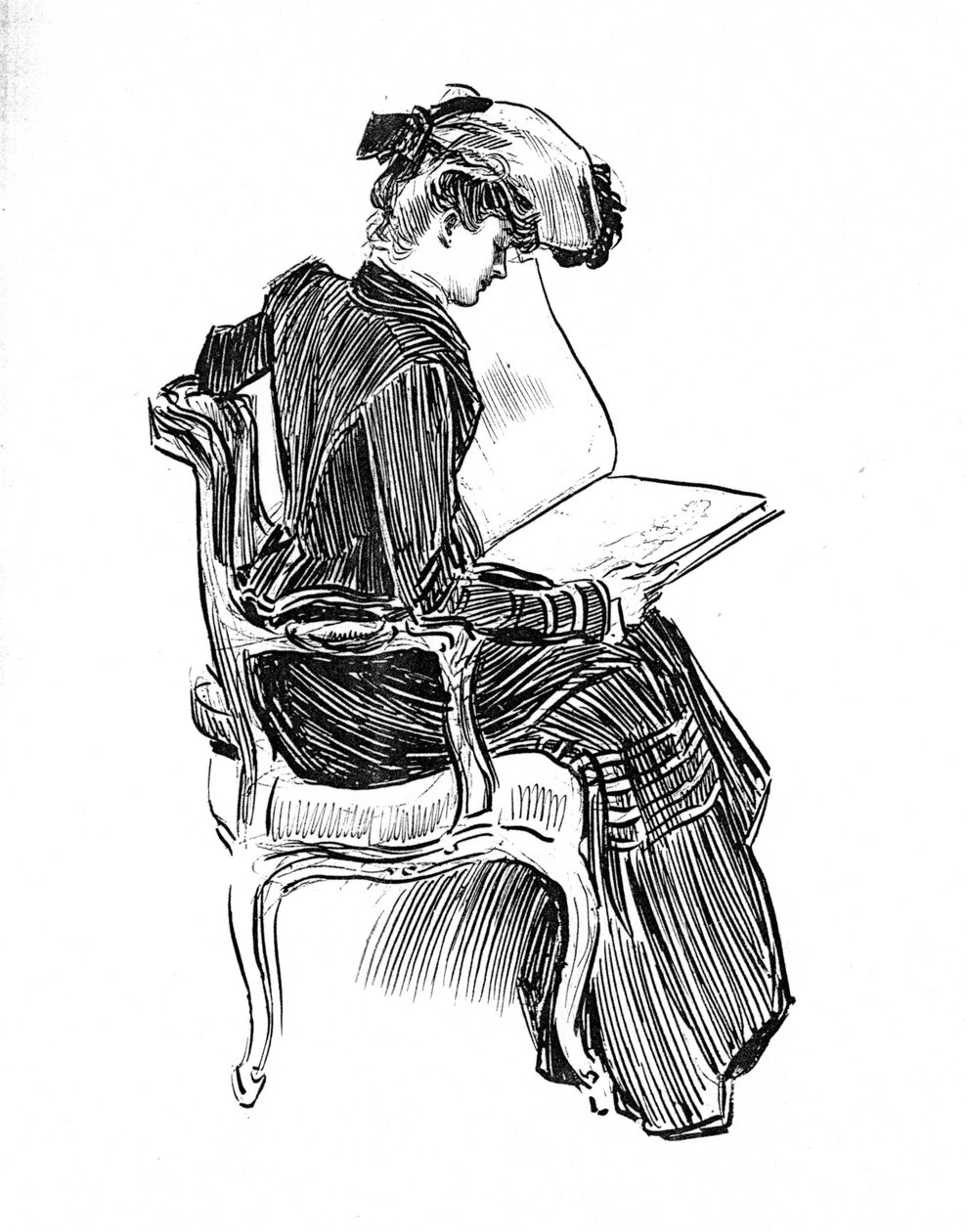 En Gibson-jente, ca. 1902 av Charles Dana Gibson