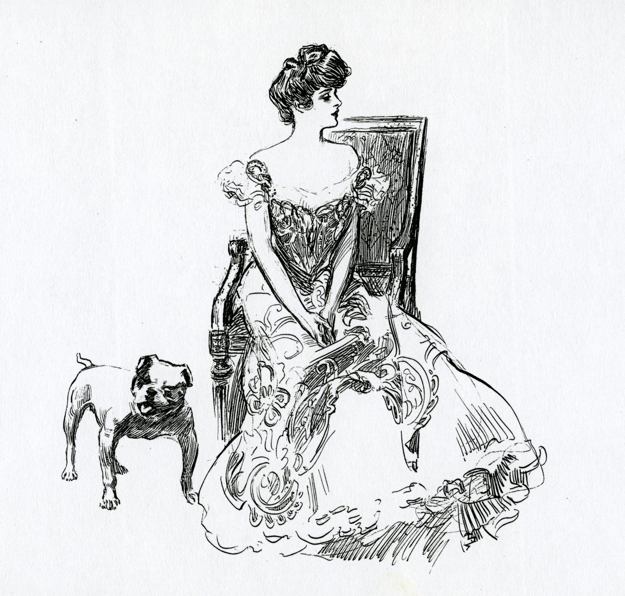 En Gibson-jente, ca. 1902 av Charles Dana Gibson
