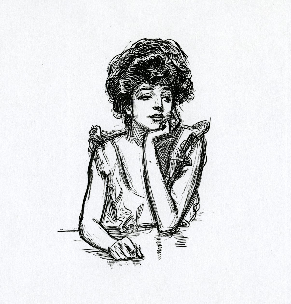 En Gibson-jente, ca. 1902 av Charles Dana Gibson
