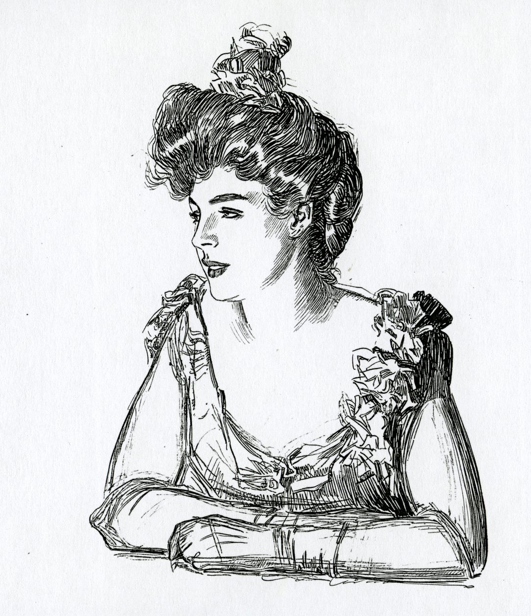 En Gibson-jente, ca. 1902 av Charles Dana Gibson