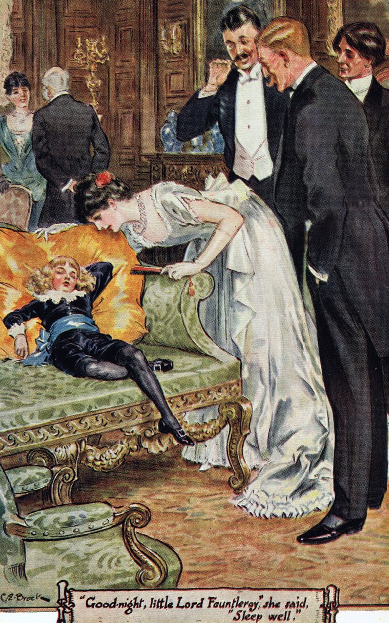 «God natt, lille Lord Fauntleroy,» sa hun, «Sov godt», 1936 av Charles Edmund Brock