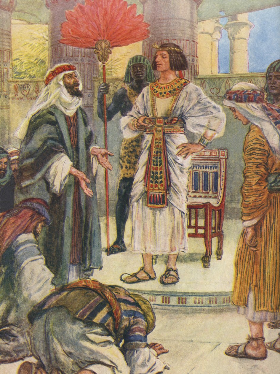 Josef-brødrene kjenner ham ikke igjen i Egypt av Charles Edmund Brock