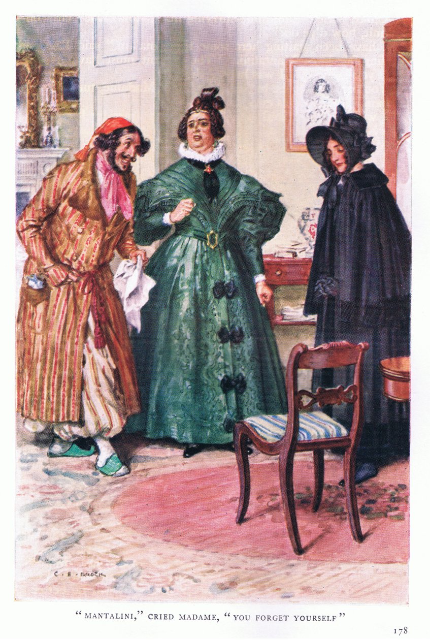 Mantalini gråt madame, du glemmer deg selv av Charles Edmund Brock