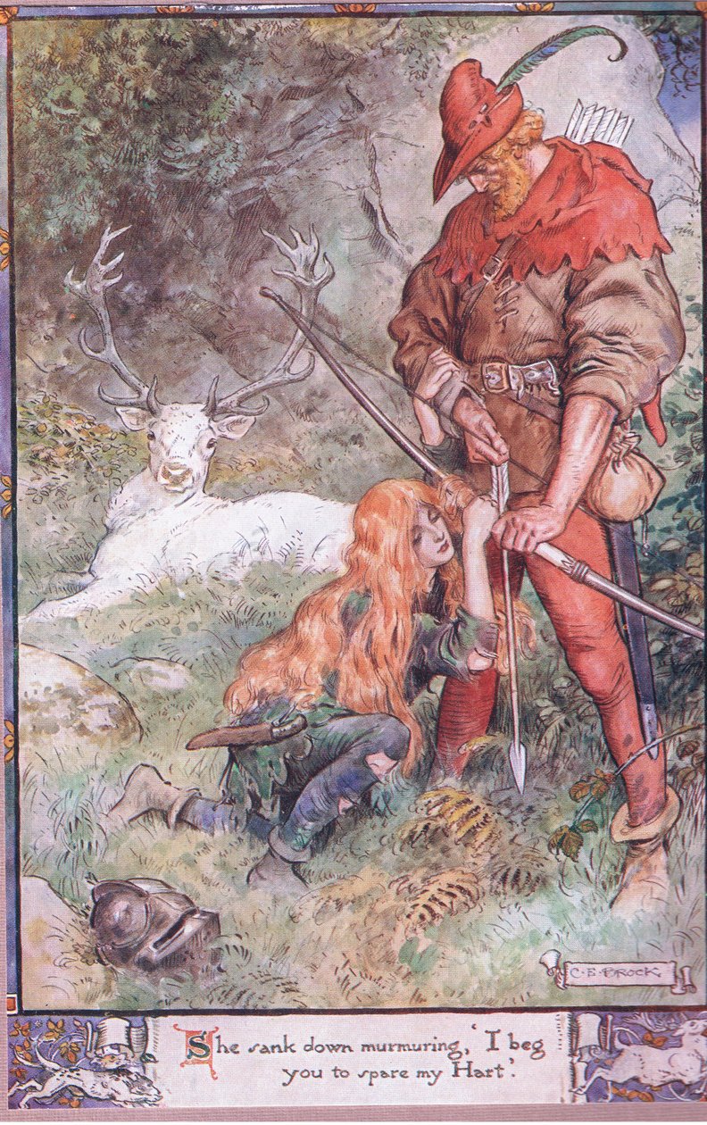 Hun sank ned og mumlet. Jeg ber deg om å skåne hjertet mitt. av Charles Edmund Brock