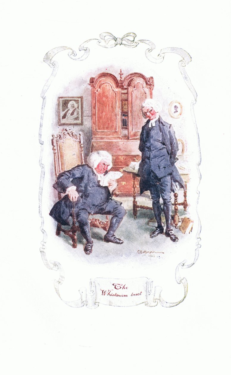 The Whistonian Tract, fra The Vicar of Wakefield utgitt av J M Dent & Son Ltd, 1920-tallet av Charles Edmund Brock