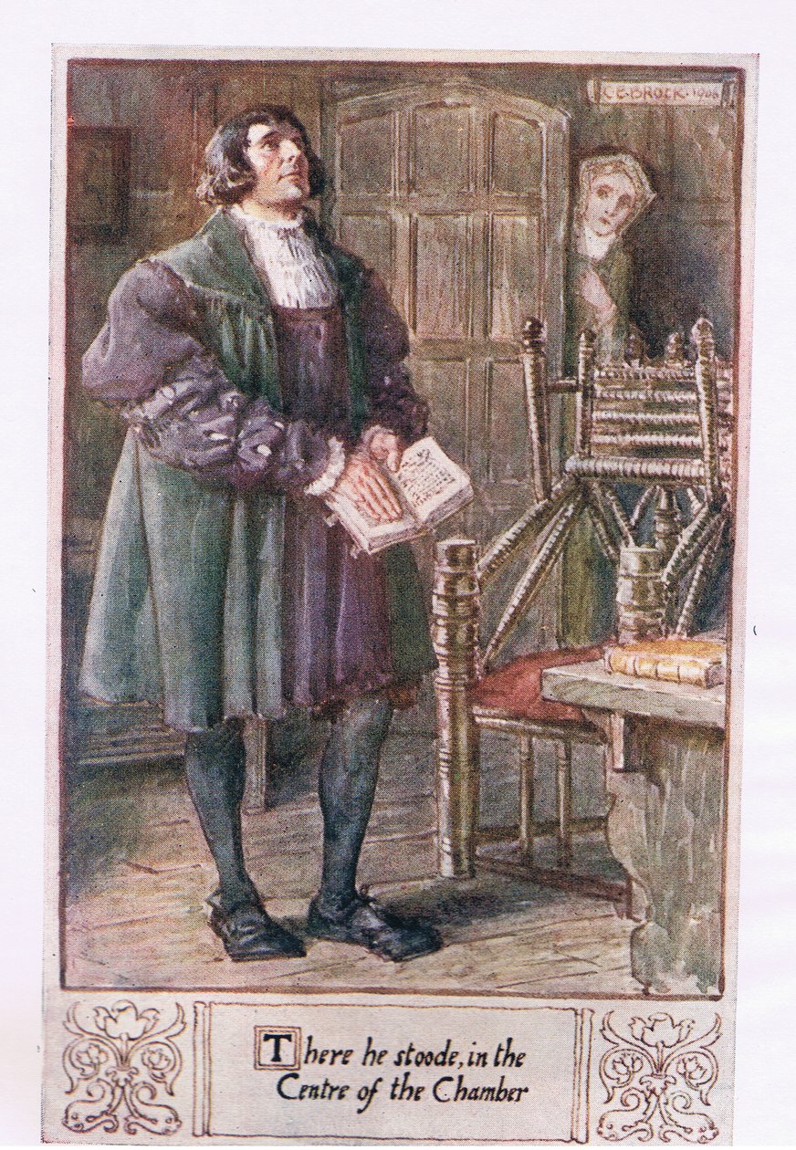Der sto han, i midten av kammeret av Charles Edmund Brock