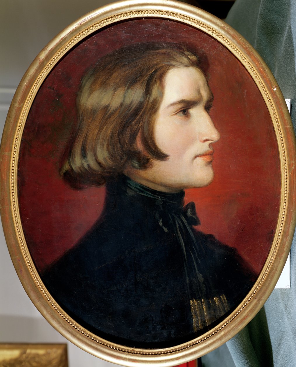 Portrett av Franz Liszt (1811-86) 1838 av Charles Edouard Boutibonne