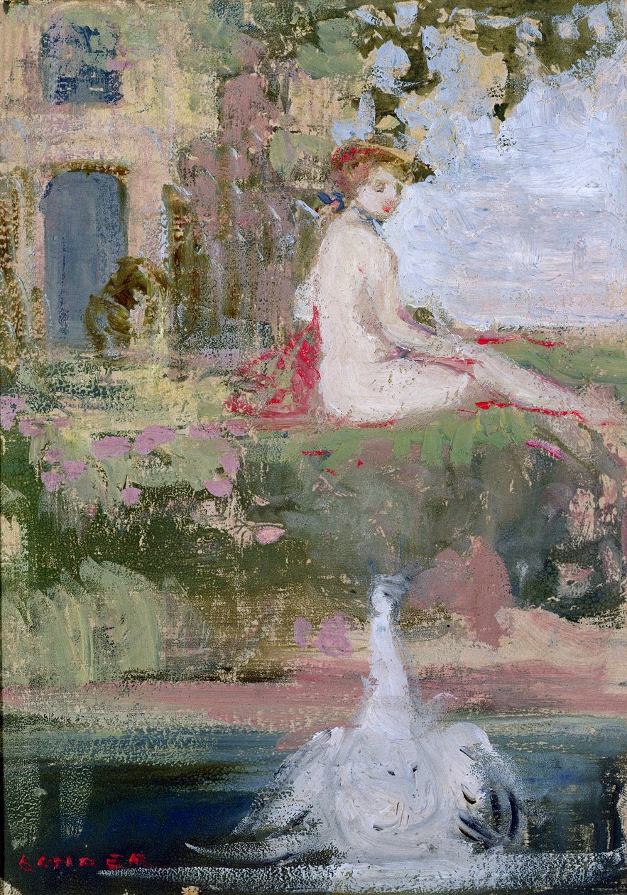 Leda og Svanen av Charles Edward Conder