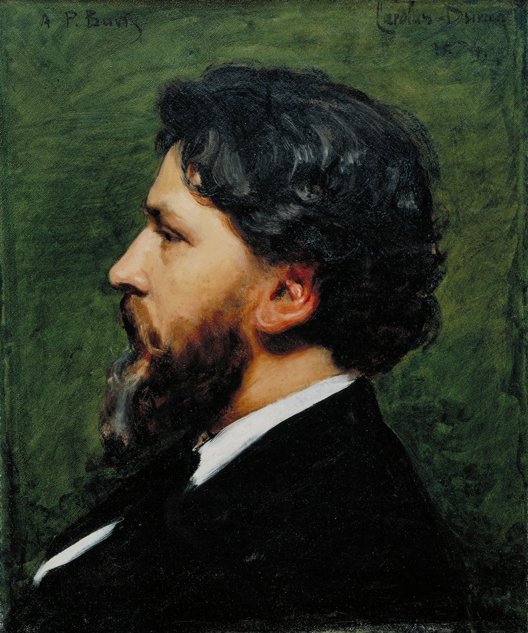Portrett av Philippe Burty, 1874 av Charles Emile Auguste Carolus Duran