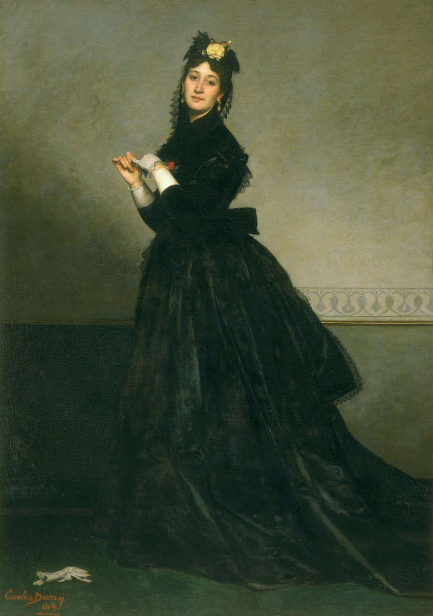 Kvinnen med hansken, 1869 av Charles Emile Auguste Carolus Duran
