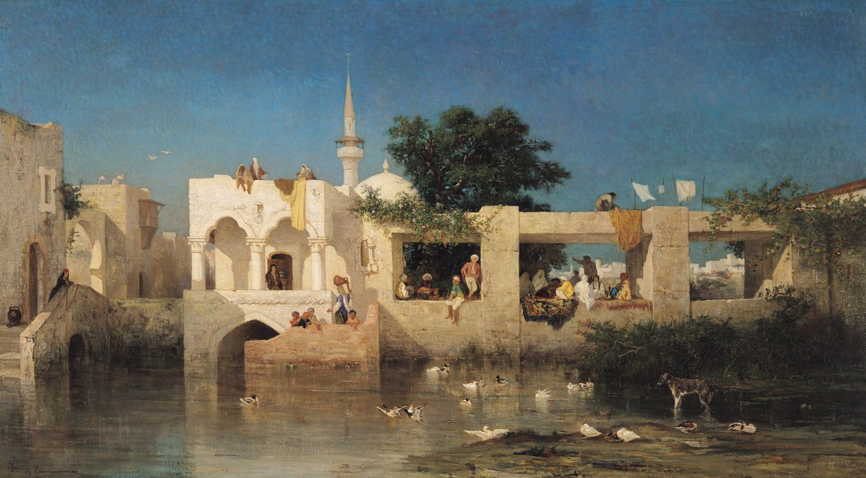 Kafe i Adalia, 1856 av Charles Émile de Tournemine
