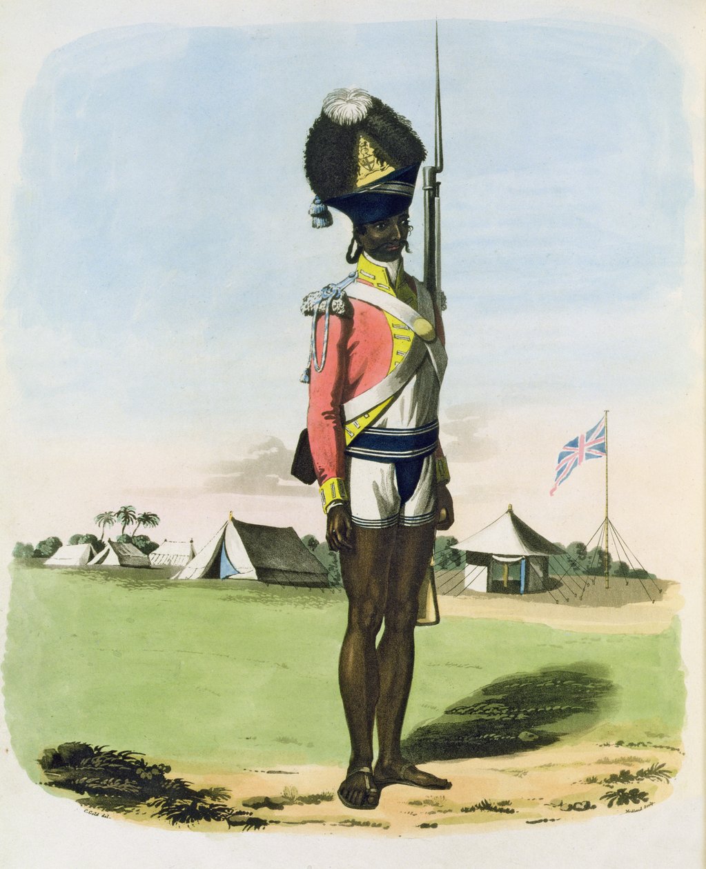 A Naigue of the Bombay Battalion, plate 28 fra 