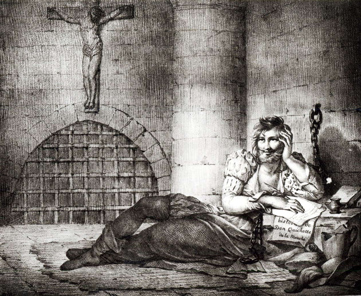 Miguel de Cervantes Saavedra (1547-1616) skriver 