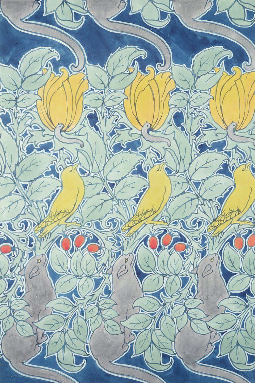 Let Us Prey, tapetdesign av Charles Francis Annesley Voysey