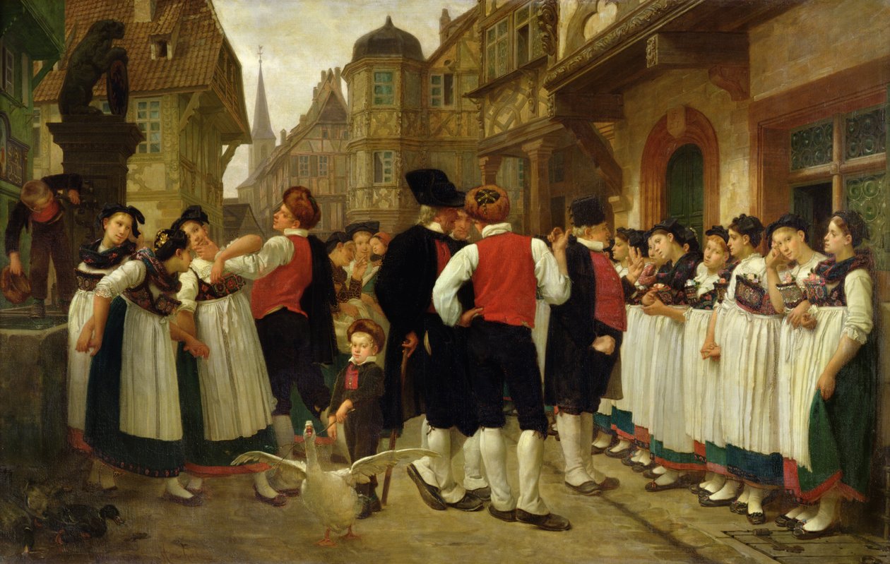 Tjenermessen på Bouxwiller av Charles Francois Marchal