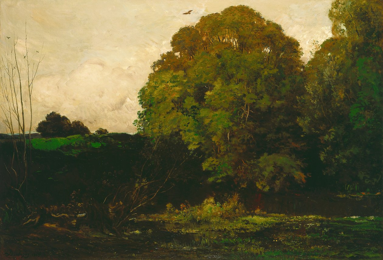 En dam i Morvan, 1869 av Charles Francois Daubigny