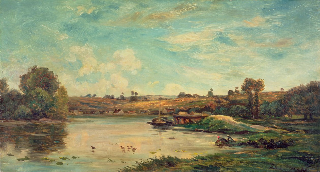 På Loire av Charles Francois Daubigny