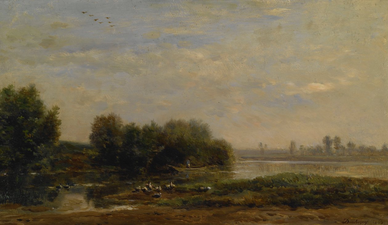 På Oise av Charles Francois Daubigny