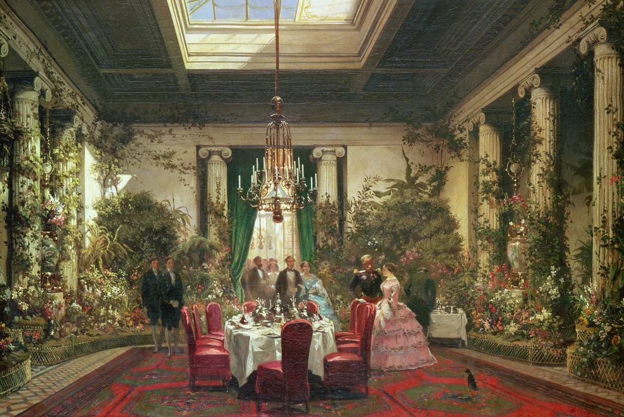 Prinsesse Mathildes Salle-a-Manger, rue de Courcelles, Paris av Charles Giraud