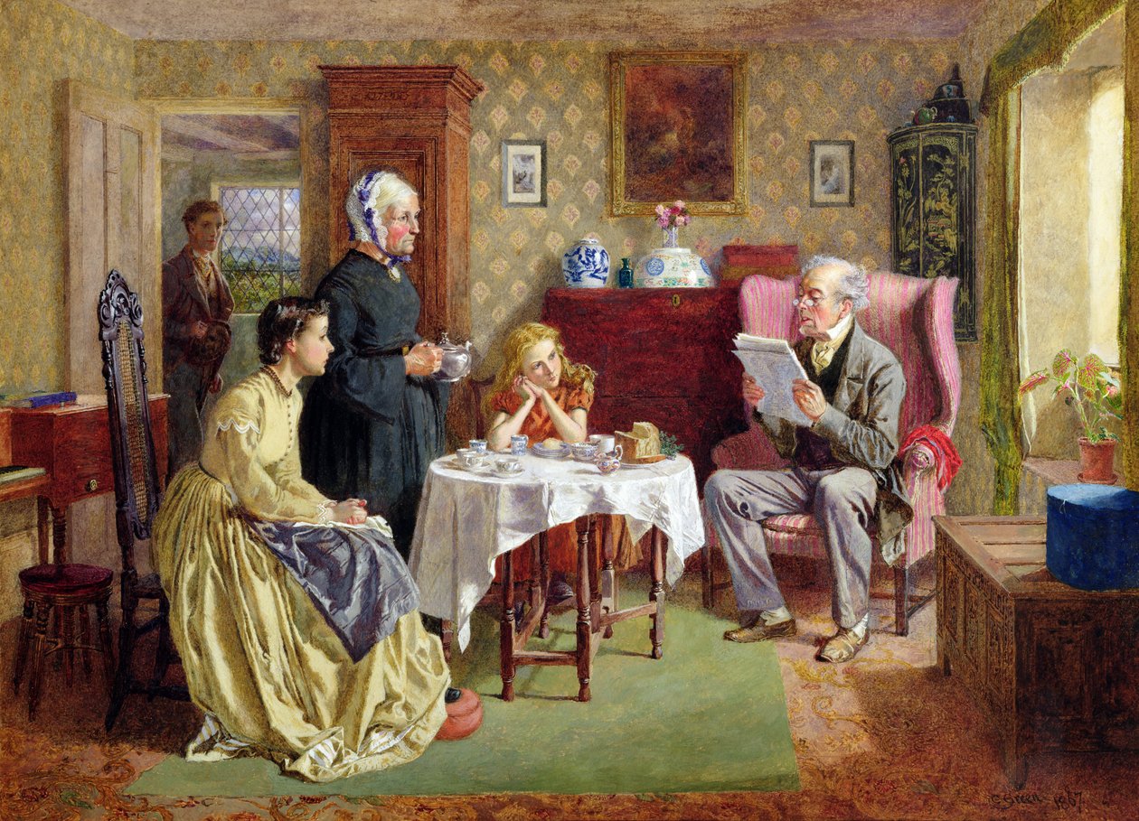 Nyheter fra krigen, 1867 av Charles Green