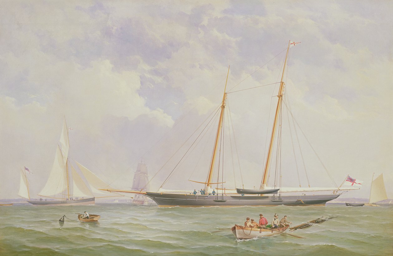 Et portrett av 110 tonns Royal Yacht Squadron Schooner 