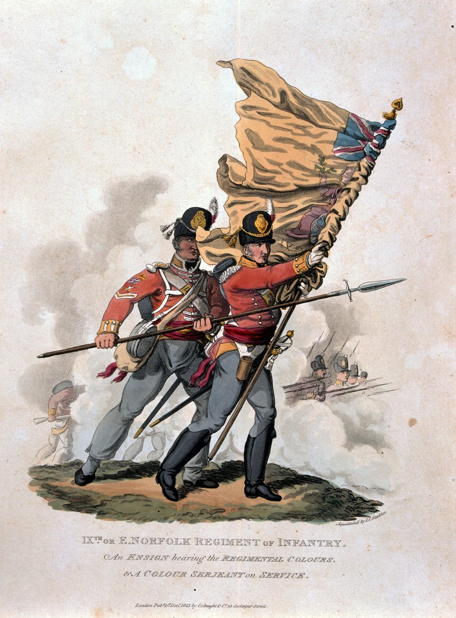 9., eller E Norfolk Regiment of Infantry, fra 
