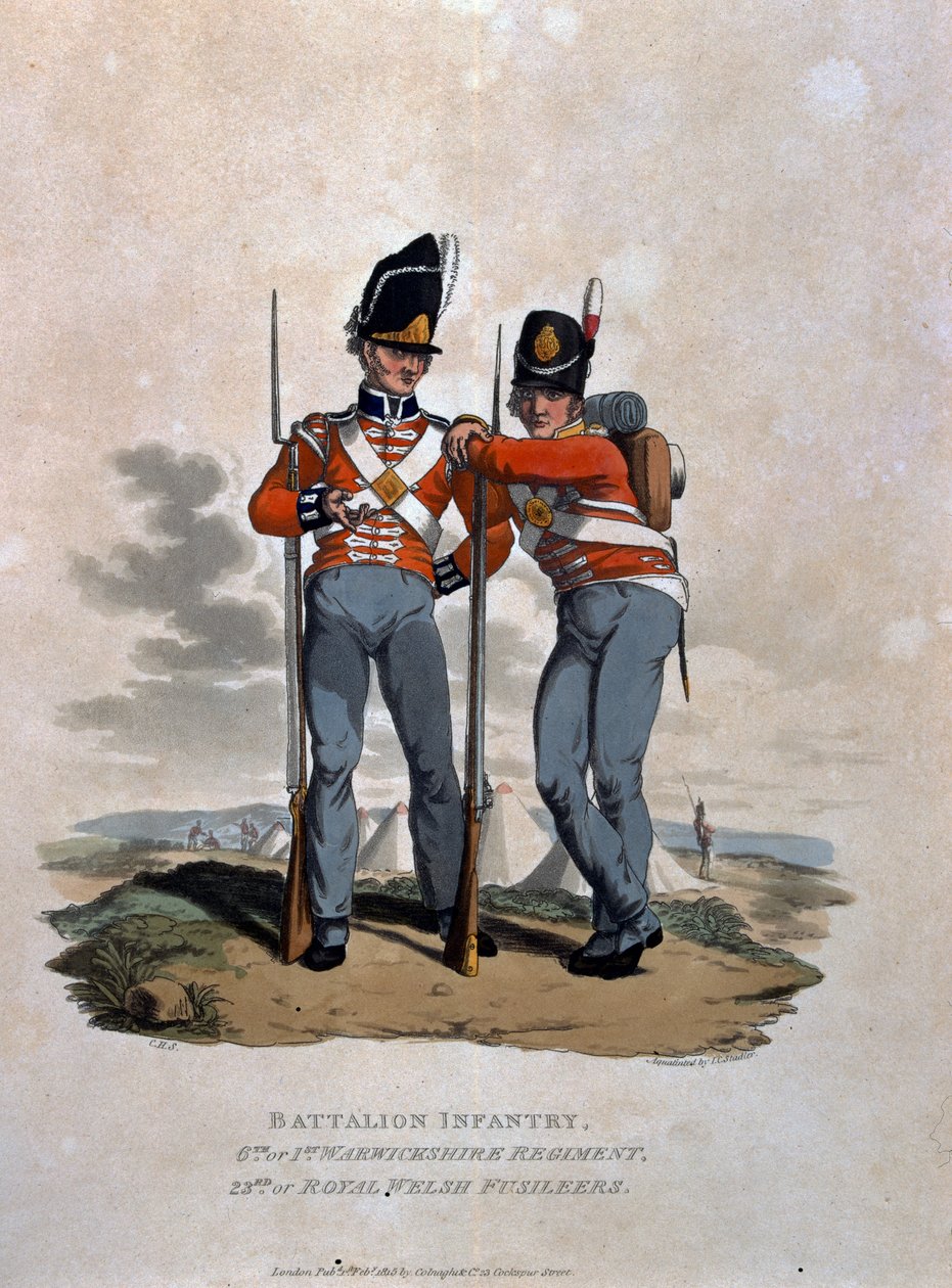 Battalion Infantry 6th Regiment and 23rd (eller Royal Welsh) Fusiliers, fra 