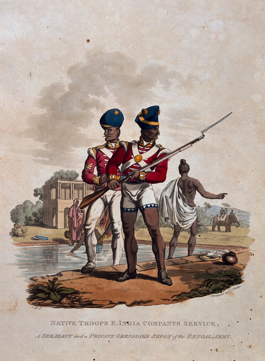 Innfødte tropper, East India Company