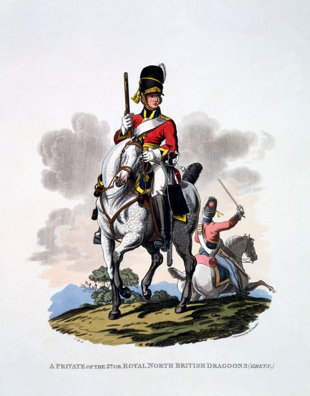 Uniform of a Private of the 2nd or Royal North British Dragons, 