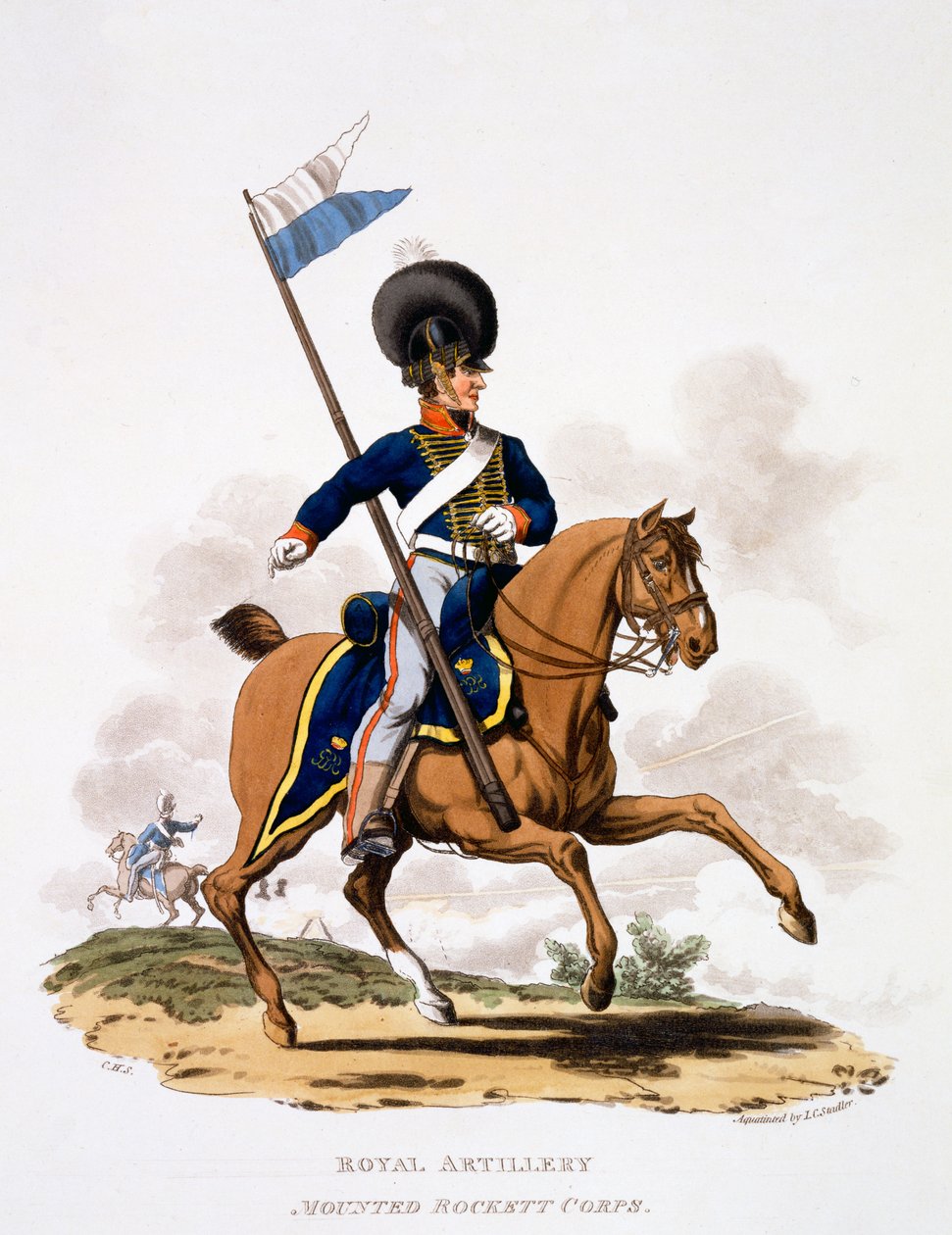 Uniform of the Royal Artillery, Mounted Rockett Corps, fra 