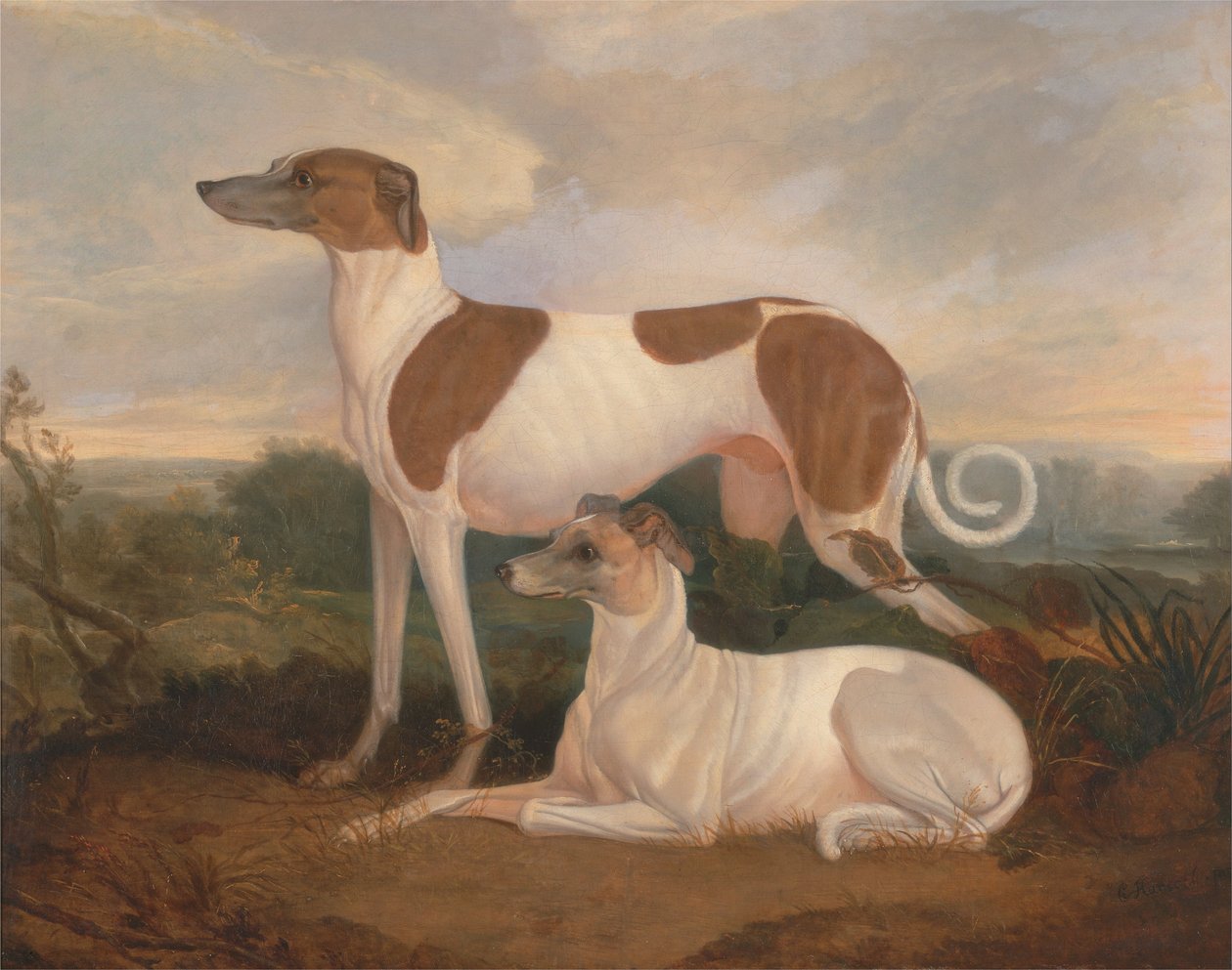To mynder i et landskap av Charles Hancock