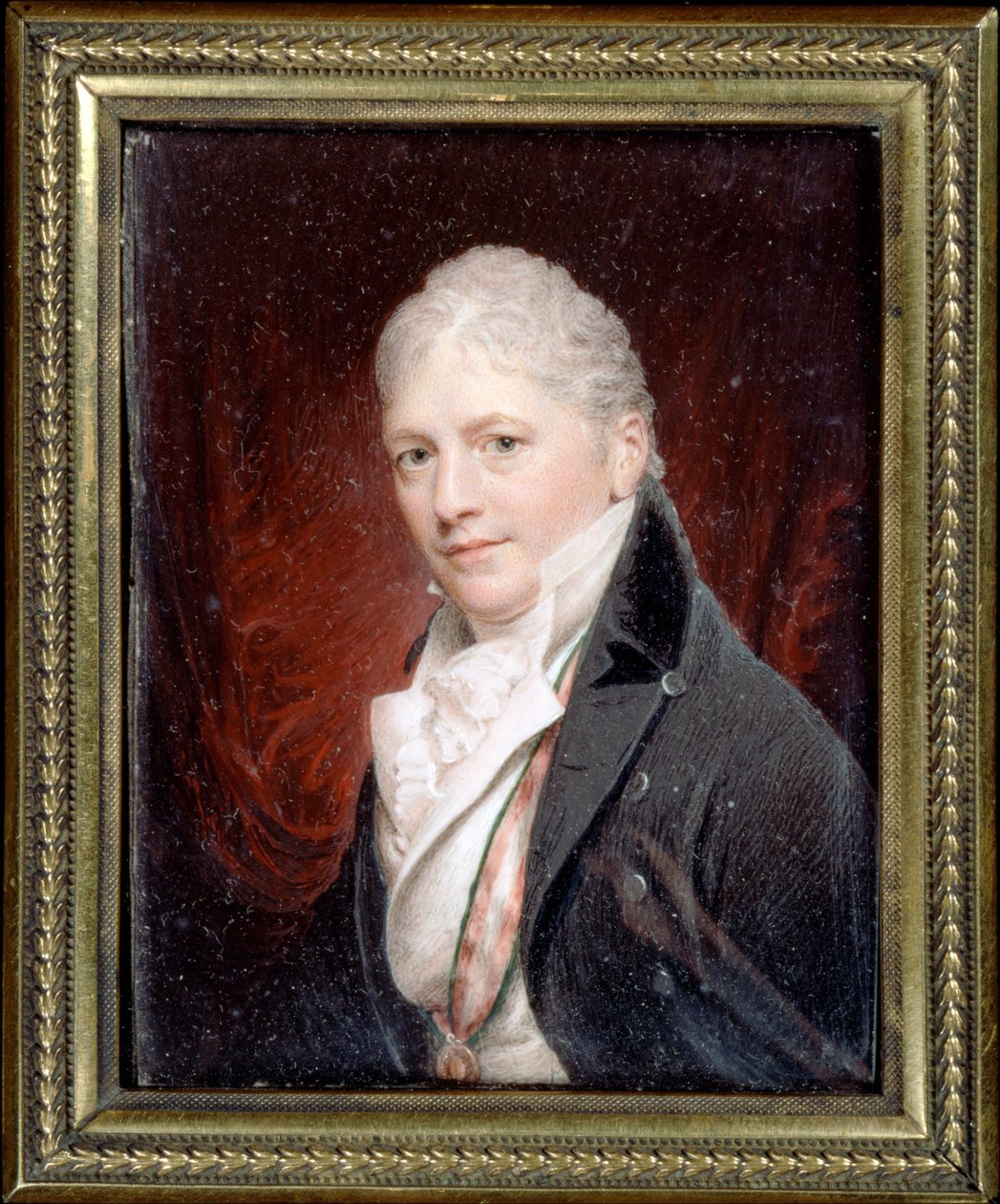 Miniatyrportrett av Sir Peter Francis Bourgeois (etter Beechey) av Charles Hayter