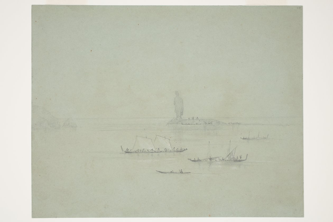Statue Rock Manaia, Themsen av Charles Heaphy
