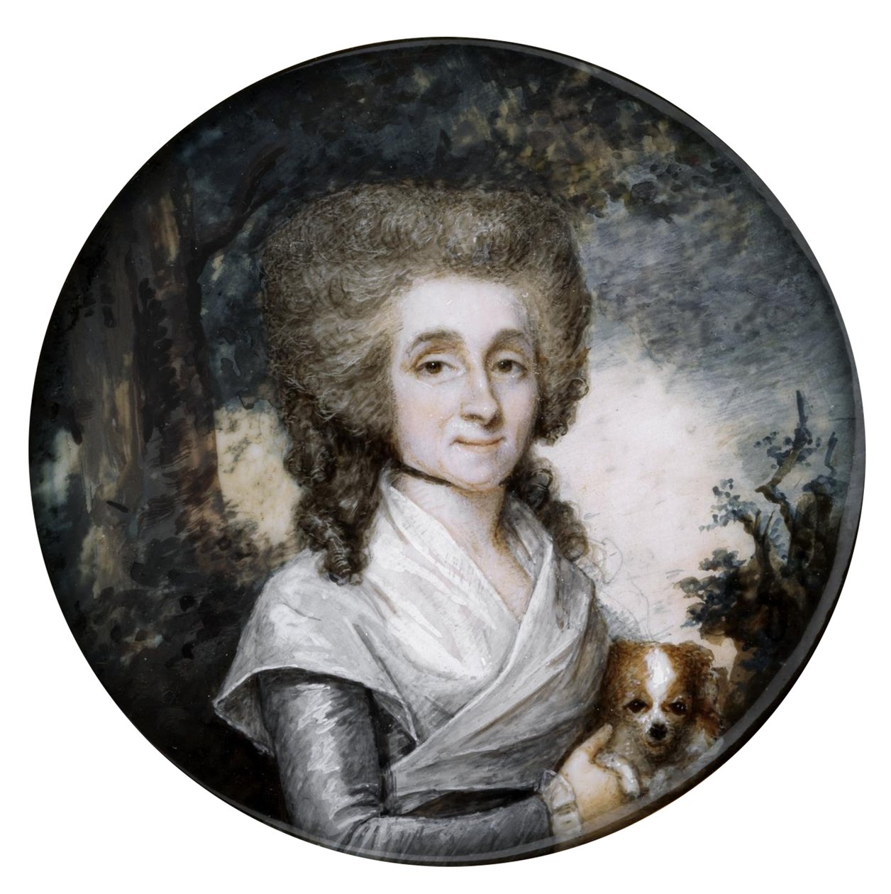 Eske med portrett av en kvinne av Charles Hénard