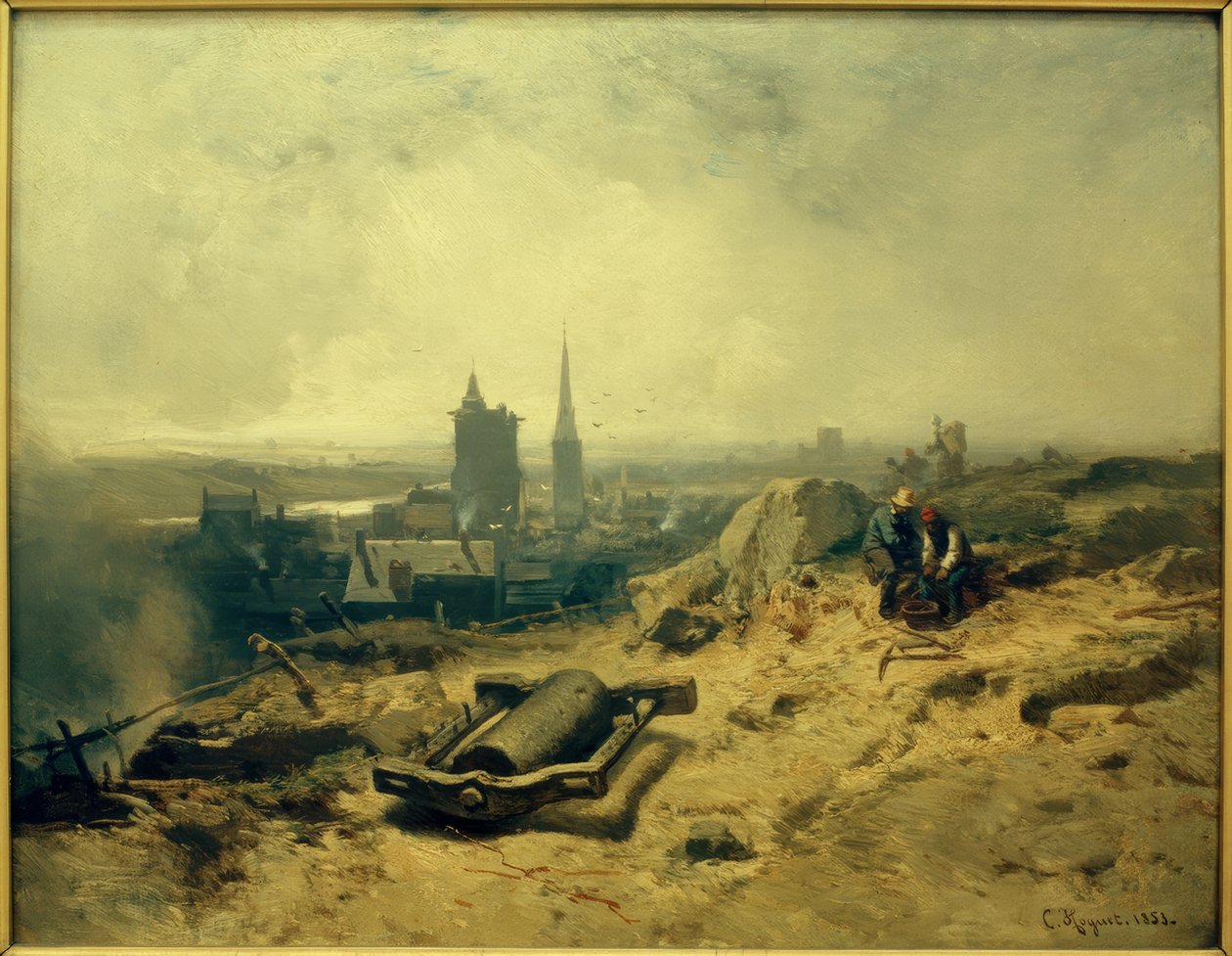 Landskap med stålverk av Charles Hoguet