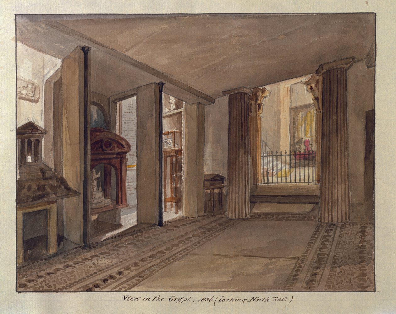 Den egyptiske krypten, 1836 av Charles James Richardson