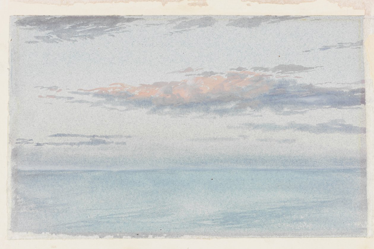Cloud Study (wc på papir (blå)) av Charles James Spence