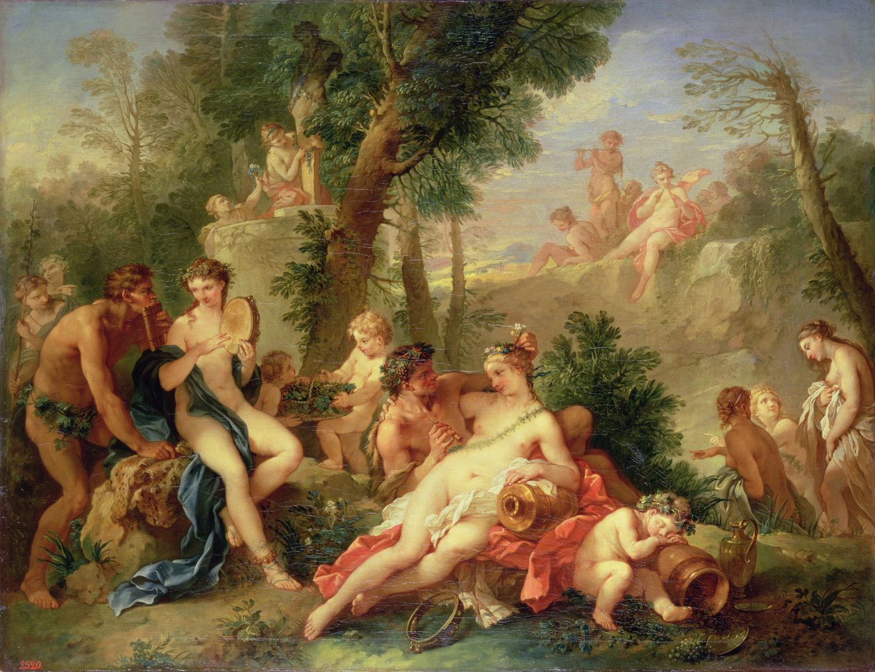 Bacchus og Ariadne, 1742-7 av Charles Joseph Natoire