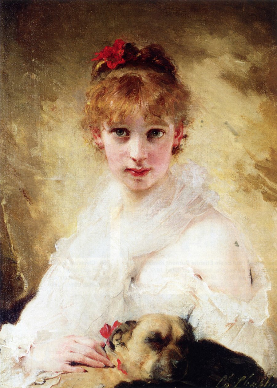 Hennes favoritthund av Charles Joshua Chaplin