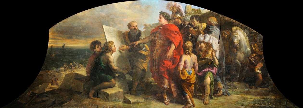 Augustus bygde havnen i Misene av Charles de la Fosse